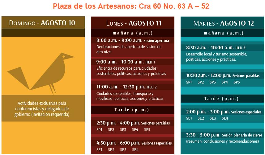 Agenda rio mas 20 Bogota 2014